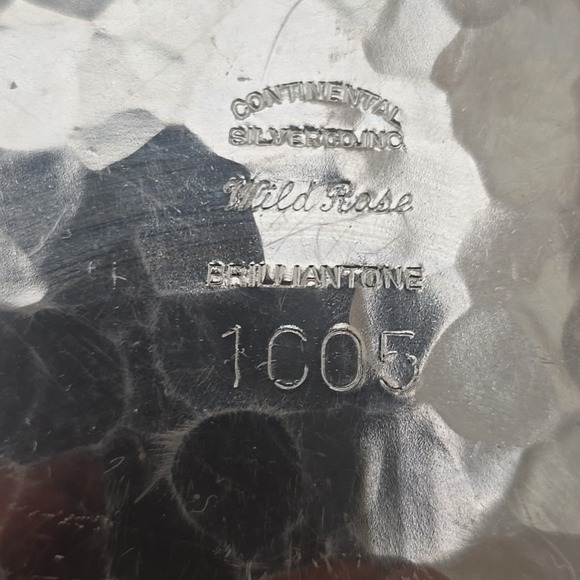 continental silver co wild rose Dish And Pot - Picture 6 of 11